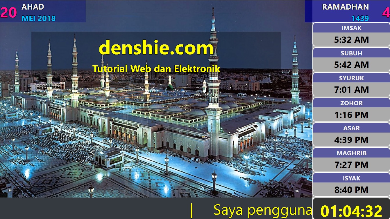 Paparan digital masjid